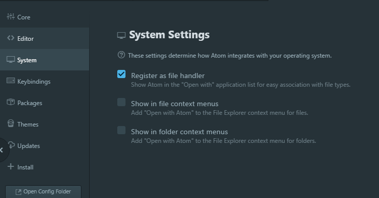 Atom on Windows